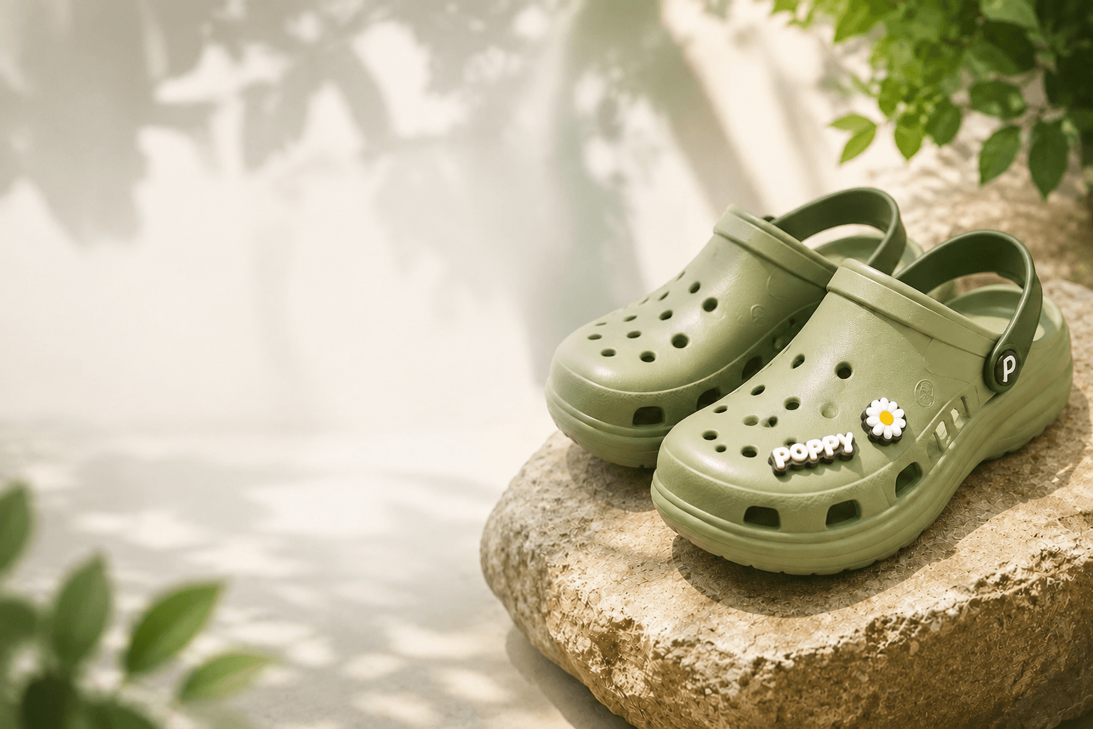 Dép sục Poppy Go Matcha